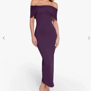 Popilush built in shapewear off the sholder top